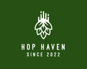 Hops Brewery Distiller  logo design