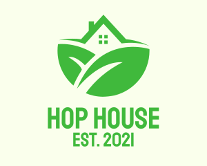 Green Leaf House  logo design