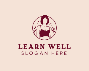 Woman Lingerie Wellness logo design