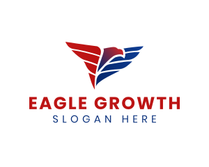 USA Eagle Wings logo design