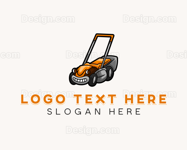 Garden Lawn Mower Logo