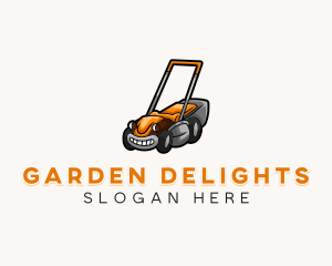 Garden Lawn Mower logo design