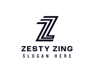 Modern Letter Z Outline logo design