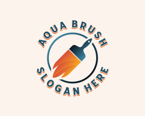 Paint Brush Painting logo design