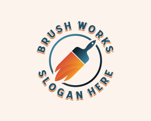 Paint Brush Painting logo