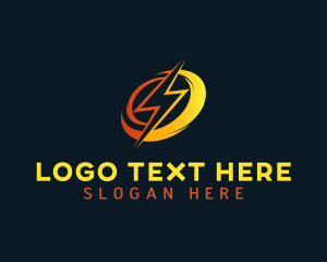 Energy Volt Lightning logo design