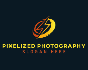 Energy Volt Lightning logo design