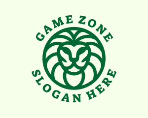 Green Wildlife Lion logo