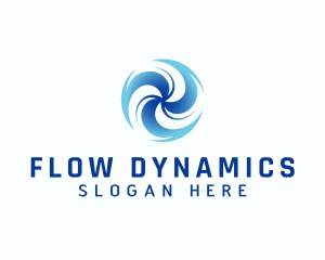 Fan Propeller Airflow logo design