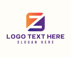 Startup Stripe Letter Z Business logo