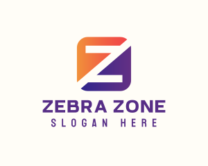 Startup Stripe Letter Z Business logo design