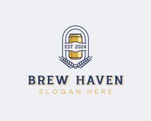 Beer Can Bar logo design