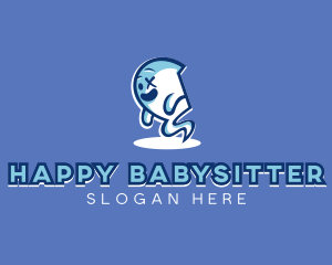 Happy Ghost Character logo design