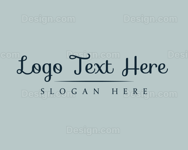 Elegant Boutique Cursive Logo