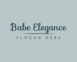 Elegant Boutique Cursive logo design