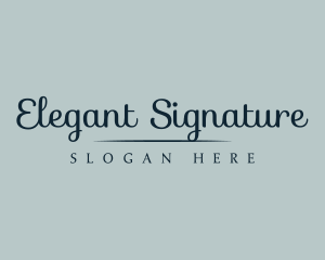 Elegant Boutique Cursive logo design