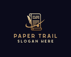 Legal Notary Paper logo design