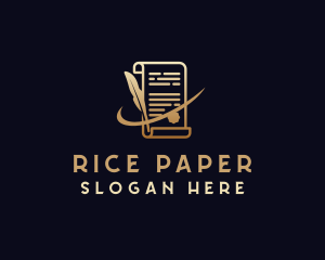 Legal Notary Paper logo design