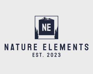 Frame Forest Nature logo design