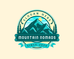 Himalayas Mountain India logo design