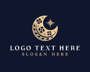 Floral Moon Botanical logo