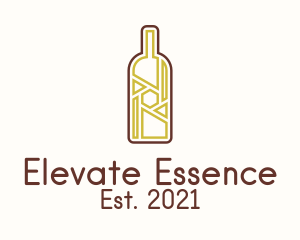 Wine Bottle Liquor logo