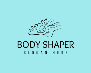 Natural Spa Massage logo design