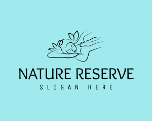 Natural Spa Massage logo design