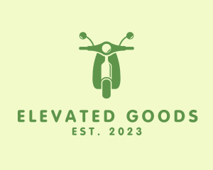 Wine Bottle Scooter logo design