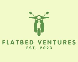 Wine Bottle Scooter logo design