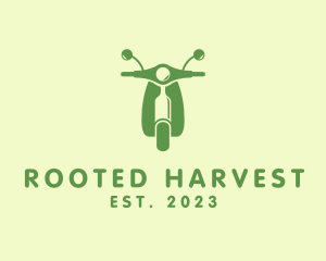 Wine Bottle Scooter logo design