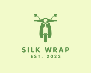 Wine Bottle Scooter logo design