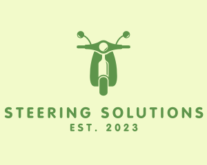 Wine Bottle Scooter logo design