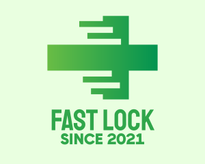 Fast Green Cross logo design