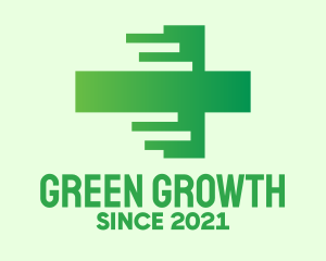 Fast Green Cross logo design