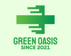 Fast Green Cross logo design