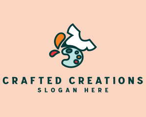 Shirt Print Paint logo design