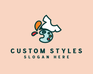 Shirt Print Paint logo