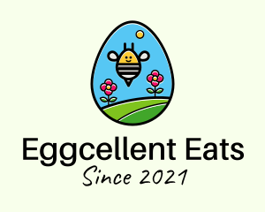 Garden Bee Egg logo design