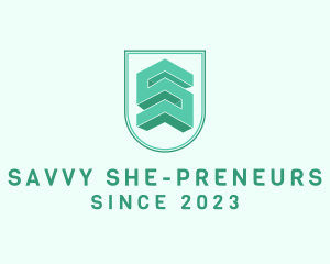 Green Shield Badge logo design