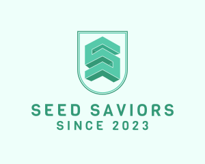 Green Shield Badge logo design