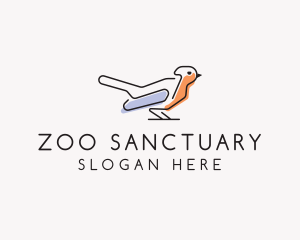 Cardinal Bird Zoo logo design