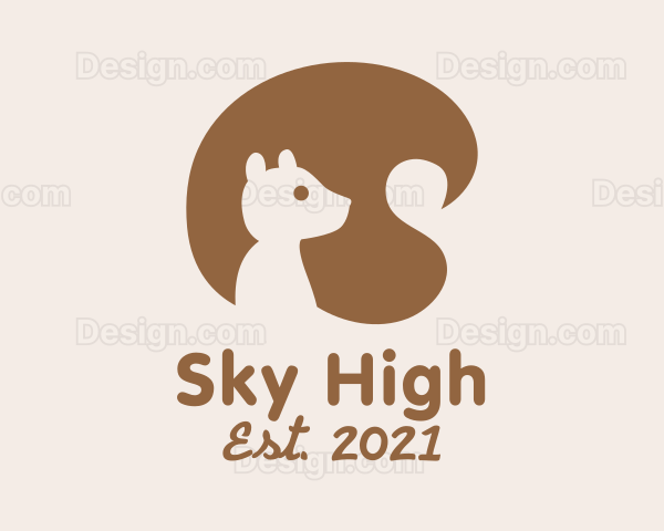 Brown Squirrel Tail Logo