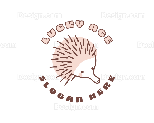 Cute Wild Echidna Logo