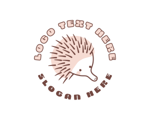 Cute Wild Echidna logo