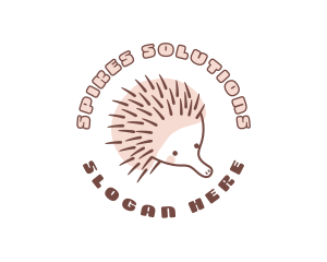 Cute Wild Echidna logo design