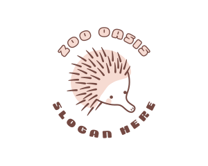 Cute Wild Echidna logo