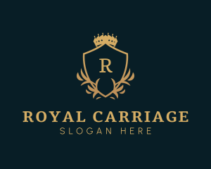 Royal Foliage Shield  logo design