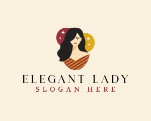 Lady Fashion Model logo design