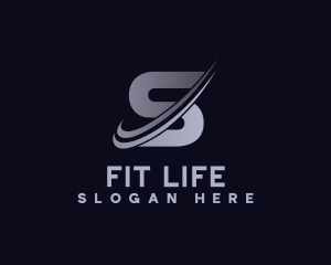 Fitness Speed Letter S logo